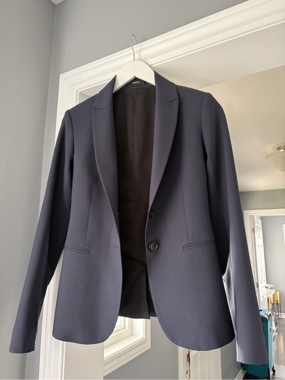 Theory Women's Dark Navy Tailored Blazer